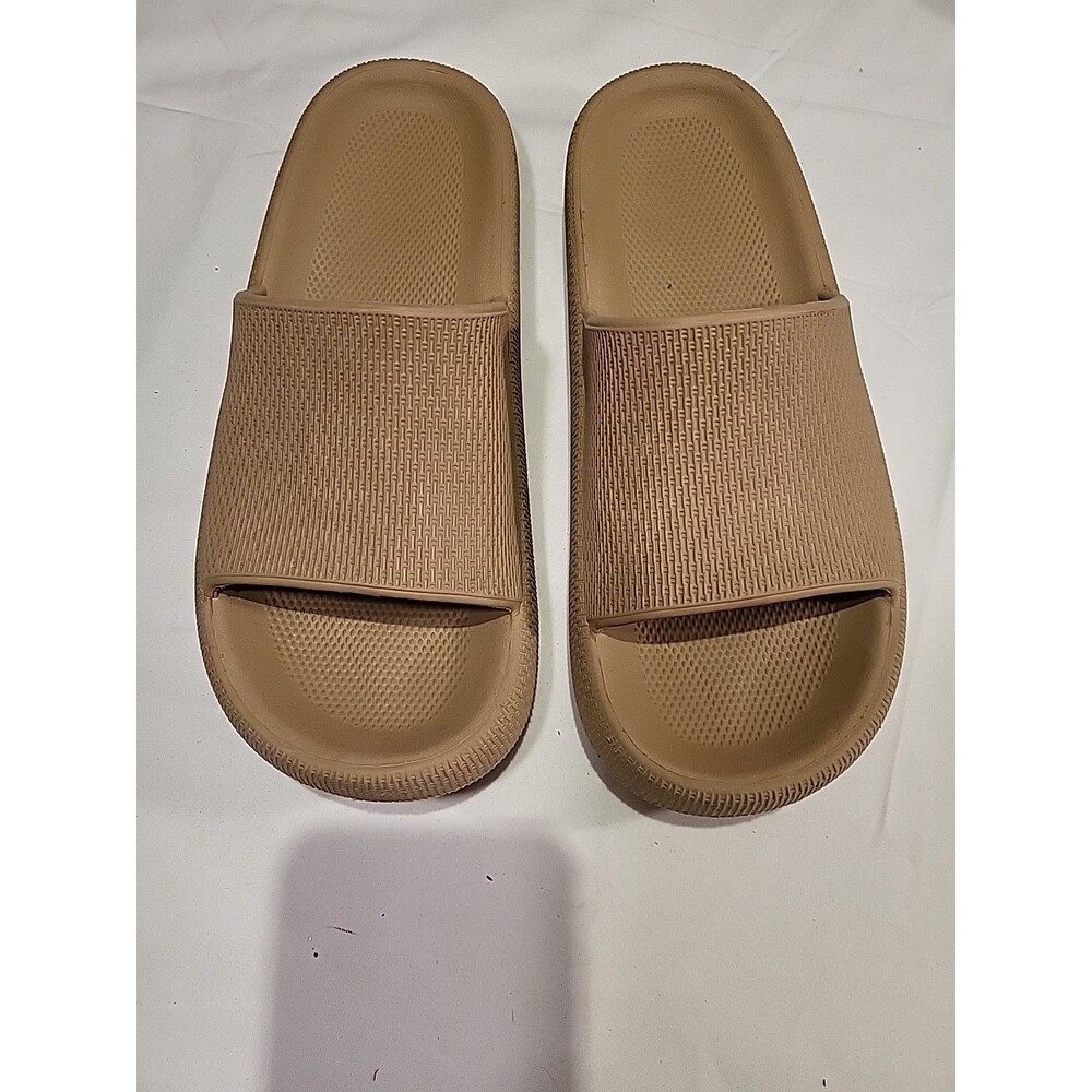 Unknown Brand Women's Beige Slides In Size 9, Excellent Condition